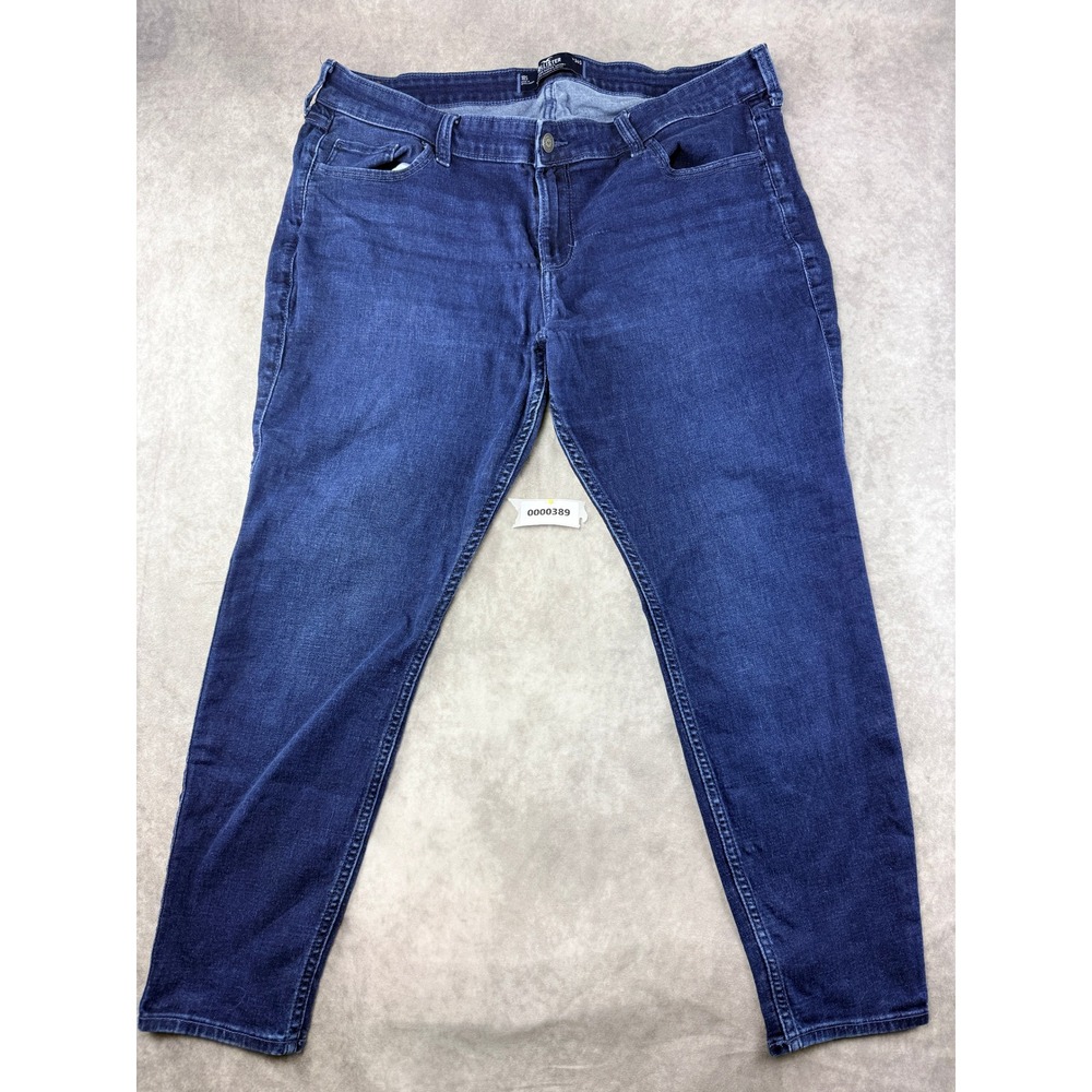 Hollister Low-Rise Super Skinny Jeans Womens 18S Dark Wash Classic Stretch Denim